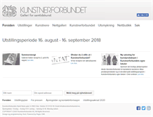 Tablet Screenshot of kunstnerforbundet.no